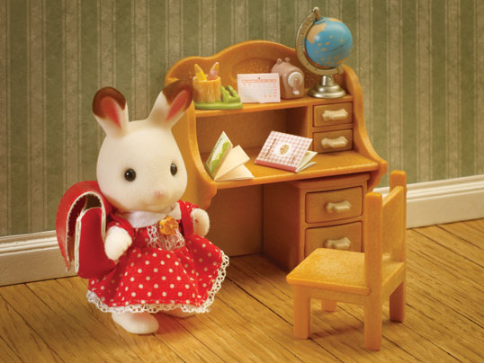 Sylvanian Families DF-09 chocolate rabbit Boy furniture set From Japan Sylvanian Families DF-09 chocolate rabbit Boy furniture set From Japan
