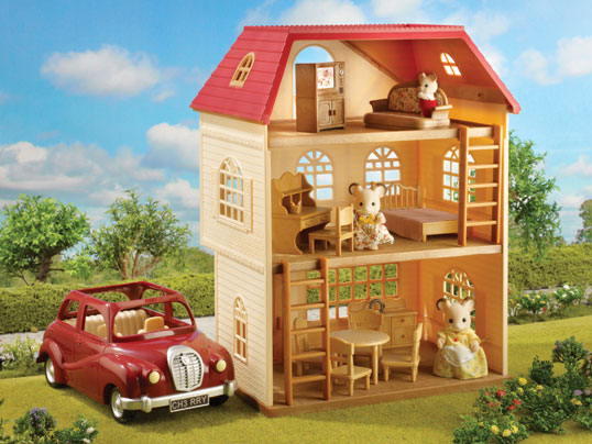 sylvanian families cedar terrace gift set