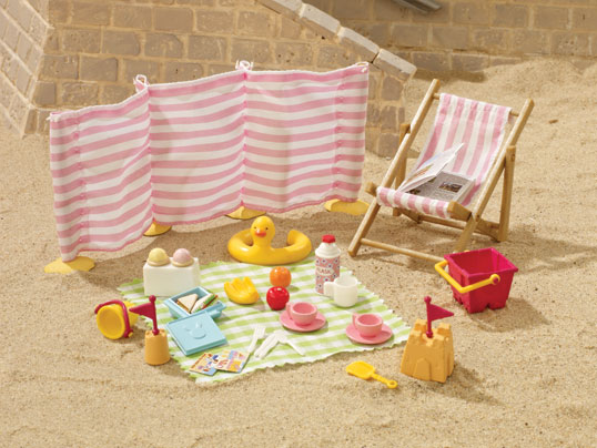 sylvanian beach set