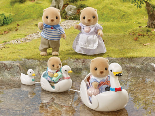 sylvanian families swan boat set