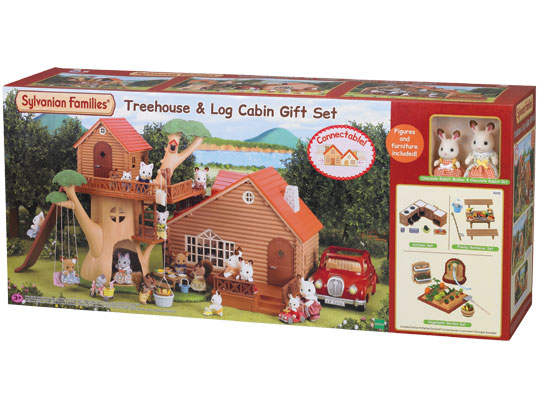 sylvanian families treehouse gift set