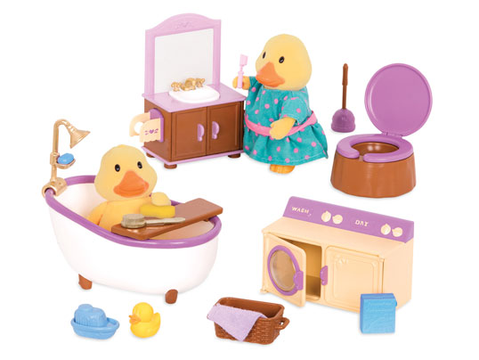 sylvanian families bathroom furniture set